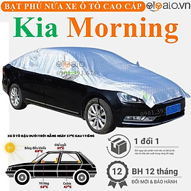 Bạt phủ nửa nóc xe Kia Morning vải dù 3 lớp