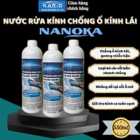 [Chống ố kính lái] Nước rửa kính chống ố kính lái Nanoka Pro 550ml