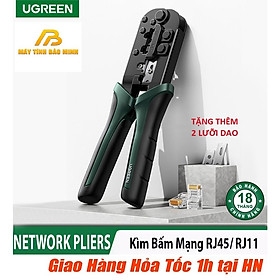 Kềm bấm mạng 6p - 8p rj45 rj11 có trợ lực nw168 ugreen 10952 hàng chính hãng