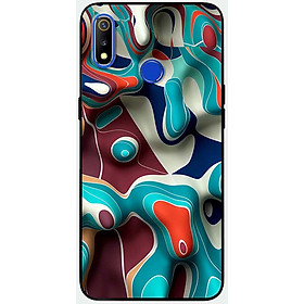 Ốp lưng dành cho Realme 3 Pro mẫu Loang màu