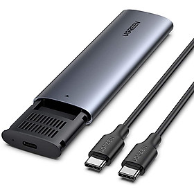 Mua Vỏ đựng ổ cứng hãng UGREEN CM400 10902 dành riêng cho SSD NVME PCle M.2 M-Key và M+B Key lên đến 2TB đầu cắm type C - Hàng Chính hãng