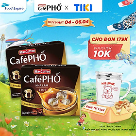 Combo 2 hộp Cà phê Phố Nhà làm - MacCoffee (hộp 10 gói x 28g)