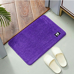 Mua Thảm len lau chân phòng ngủ phòng tắm logo bàn chân kích thước 38*58cm thấm hút nước tốt  chống trượt GD701-TBanChan
