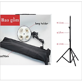 Mua Softbox 50x70cm Đui 4 Bóng Xoáy E27  Phụ Kiện Studio  Đèn Softbox Chụp Ảnh Hàng Chính Hãng
