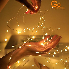 Mua Đèn nháy  Dây đèn led bóng kim ánh sáng vàng dịu mắt  Sử dụng pin AA