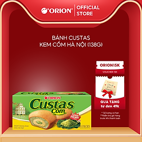 Hộp 6 gói bánh Orion CUSTAS vị CỐM Hà Nội (141G)