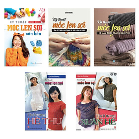 Ảnh bìa Sách - Kỹ Thuật Móc Len Sợi Cơ Bản - Móc Len Sợi 15 Mẫu - Móc Len Sợi Tấm Lót - Móc Len Sợi Hè Thu - Móc Len Sợi Xuân Hè