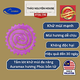 Tấm thơm khử mùi đa năng Auramax hương Phúc bồn tử