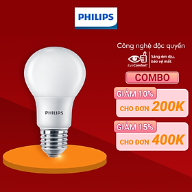 Bóng đèn PHILIPS LEDBULB Mycare A60 -Công suất (4W,6W,8W,10W,12W)