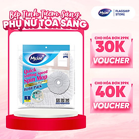 Bông Lau Thay Thế MyJae Dạng Tròn Dành Cho Cây Lau Nhà Xoay 360 Độ