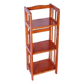 Kệ sách đứng 3 tầng phương lâm - màu nâu