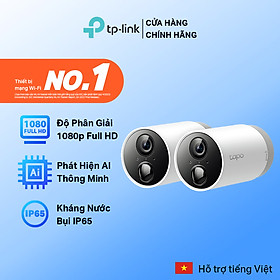 Bộ 2 camera wifi không dây tp-link tapo c400s2 / c420s2 chống nước full hd 1080p, 2k qhd