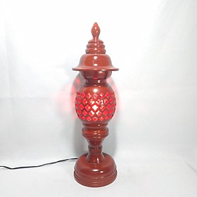 Đèn thờ cúng gia tiên phong thủy bằng gỗ hương