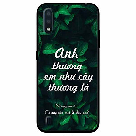 Ốp lưng in cho Samsung A01 Mẫu Anh Thương Em