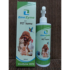 Sản phẩm vi sinh xử lý mùi hôi, chất thải chuồng nuôi thú cưng ENVIZYME PETS (chai 500ml)