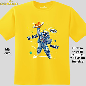 SLAM DUNK, mã G75. Áo thun nam nữ in siêu đẹp. Áo phông thoát nhiệt GOKING hàng hiệu cao cấp