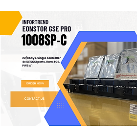 Thiết bị lưu trữ Infortrend EonStor GSe Pro 1008SP-C - hàng chính hãng