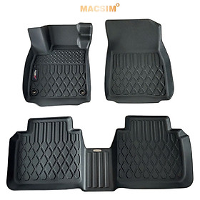 Thảm lót sàn sd Honda Accord 2023+ Nhãn hiệu Macsim chất liệu nhựa TPE cao cấp màu đen