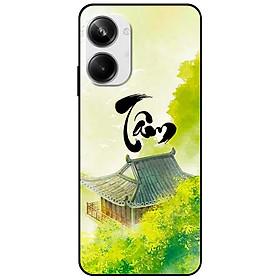 Ốp lưng cho Realme 9i - 10 - C20 - C67 - C65 4G - C11 2021 - Poco X6 5G - Chữ Tâm Thiên Nhiên - Hàng Chính Hãng