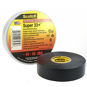 3M electrical insulation tape Scotch Super33+ premium PVC insulation tape auto repair home decoration black 19mm × 20.1m × 0.18mm single
