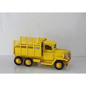 Mô hình kim loại xe tải trưng bày / Vintage Metal Truck handmade Decoration (1904D-1712)