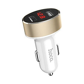 Tẩu Sạc Ô Tô 2 Cổng Hoco Z26 Đa Năng Sạc Trên Ô Tô Loại Tốt Chính Hãng, Sạc Nhanh Và Thông Minh, Sạc Tiết Kiệm Thời Gian, Nhỏ Gọn Tiện Lợi- HÀNG CHÍNH HÃNG