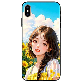 Ốp lưng dành cho Iphone X - Xs - Xs Max - XR - 11 - 11 Pro Max - Thiếu Nữ Hướng Dương - Hàng Chính Hãng