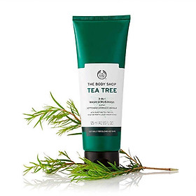 Sản Phẩm Đa Năng 3 in 1 The Body Shop Tea Tree 3-In-1 Wash Scrub Mask 125ml