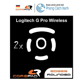 Feet chuột PTFE Corepad Skatez cho Logitech G Pro Wireless (2 bộ) - Hàng Chính Hãng