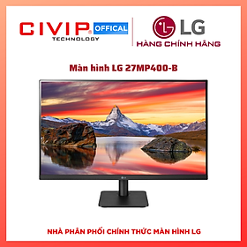 Màn hình 27" LG 27MP400-B 3 cạnh không viền IPS - Hàng Chính Hãng