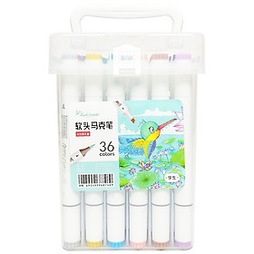 Hộp 36 Bút Lông Màu Touch 2 Đầu Thân Trắng TK-3896