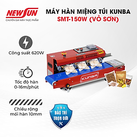 Máy hàn miệng túi Kunba SMT-150W (vỏ sơn) NEWSUN - Hàn nằm, in date chìm - Hàng chính hãng