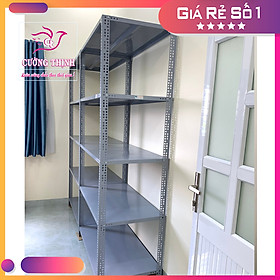 Mua KỆ SẮT ĐA NĂNG 5 TẦNG  Cao 2m x Dài 1m2 x Rộng 50cm  Kệ trưng bày  trọng tải 100kg/Tầng