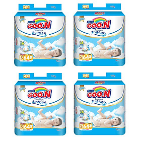 4 Gói Tã Dán Goo.n Premium Gói Cực Đại S64 (64 Miếng)