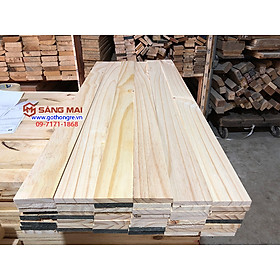  - Thanh gỗ thông dày 1cm x 6cm x dài 80cm + láng mịn 4 mặt