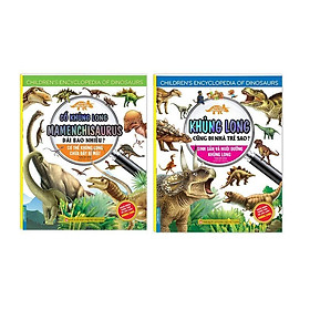 Sách - Kiến Thức Về Khủng Long - Cổ Khủng Long Mamenchisaurus Dài Bao Nhiêu + Khủng Long Cũng Đi Nhà Trẻ - Minh Thắng