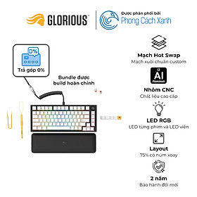 Mua Bàn phím cơ custom Glorious GMMK PRO RGB Black Slate (Pre-Built ) - Hàng Chính Hãng