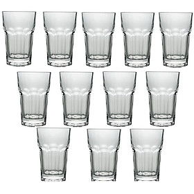 Bộ 12 Ly Cốc Thủy Tinh 8 Góc Trung 330ML Camdaco