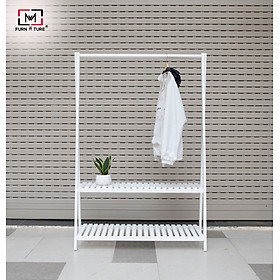 Mua GIÁ TREO QUẦN ÁO CHỮ A GỖ ĐA NĂNG 2 TẦNG SIZE 1M - AHAN 2F 1M