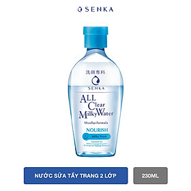 Nước Sữa Tẩy Trang 2 lớp SENKA A.L.L. CLEAR MILKY WATER 230ML