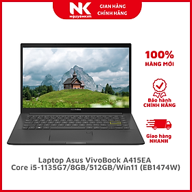 Mua Laptop Asus VivoBook A415EA i5-1135G7/8GB/512GB/Win11 (EB1474W) - Hàng Chính Hãng