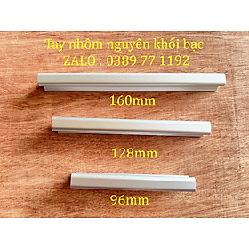 Mua Tay nắm PE nhôm nguyên khối lắp tủ nhôm  tủ bếp  tủ quần áo cao cấp - Tay cục dày bản to kèm vít