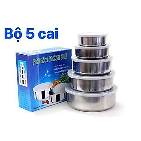 Mua Bộ 5 hộp đựng thực phẩm tiện dụng có nắp đậy