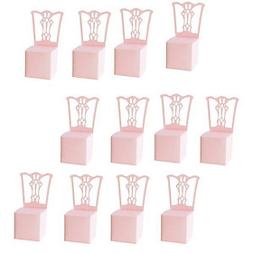 2X 12x Chair Shape Paper Gift Box Wedding Party Favor Candy Decorative Box Pink