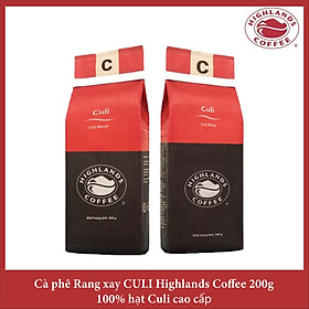 Culi Blend Combo 2 gói Cà phê rang xay Culi Highlands coffee 200g