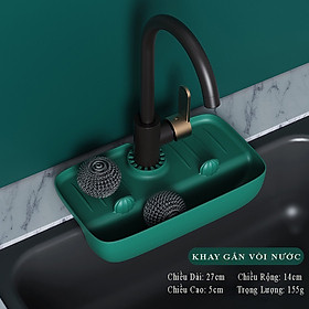 Mua Khay silicon gắn vòi nước đựng xà phòng để ráo nước