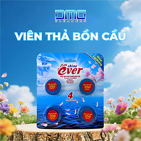 Viên thả bồn cầu Evershine 55g * 4 sạch khuẩn, giữ bồn cầu trắng sáng