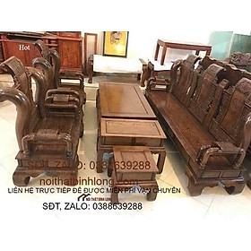 Mua bộ bàn ghế tiếp khách tần thủy hoàng gỗ mun đuôi công tay 12