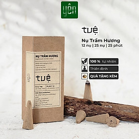 Nụ Trầm Hương Yên Loại Tuệ Sạch Tự Nhiên Ít Khói An Toàn Dùng Thiền Thờ Cúng Thư Giãn - Hộp 25 nụ - Ưu Đãi