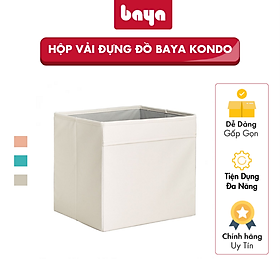 Mua Hộp Vải Đựng Đồ Tiện Lợi BAYA KONDO Hộp Chứa Đồ Thiết Kế Thông Minh  Nhỏ Gọn  Có Thể Gấp Phẳng Để Cất Giữ  Tiết Kiệm Không Gian Khi Không Sử Dụng